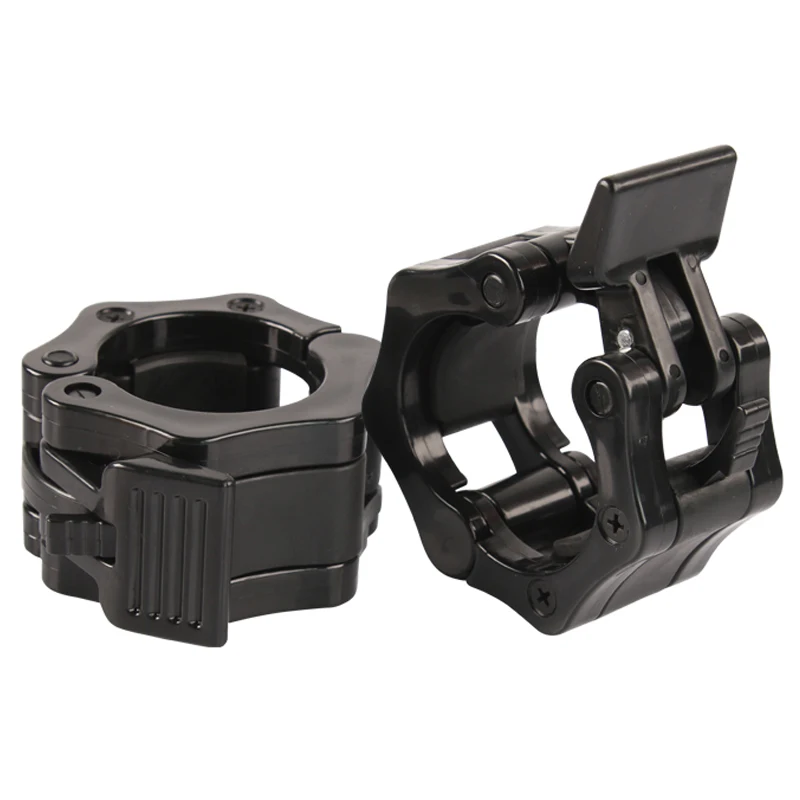 Barbell Clamp Collars Quick Release Buckle Standard Barbell Clip Non-Slip Lock for Weightlifting Powerlifting Dumbbell Clips