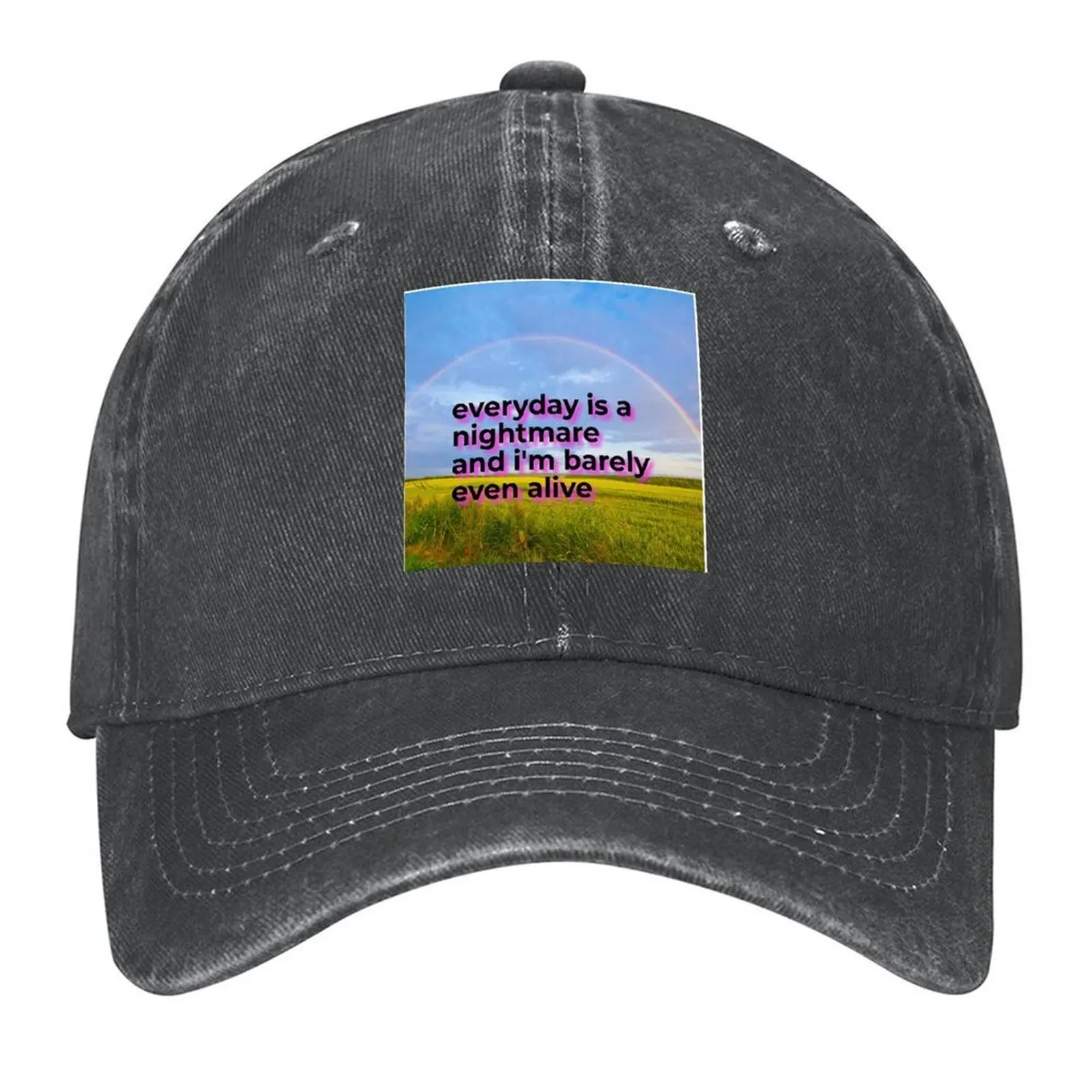 

inspirational quote Baseball Cap dad hat Wild Ball Hat Beach Bag Hat men Boy Women's
