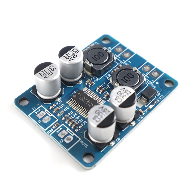 TPA3118 60W Mono Class D Audio Amp Board Digital Power Module DC 8-24V for Subwoofer Car Audio DIY Speaker Electronics