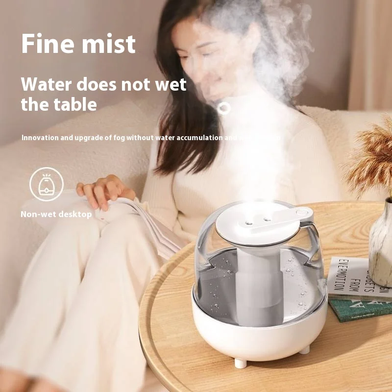 2.5L 4L Quiet Large Capacity Spray Humidifier Dual Nozzle Portable Mini Spray Humidifier Essential Oil Diffuser Air Humifier New