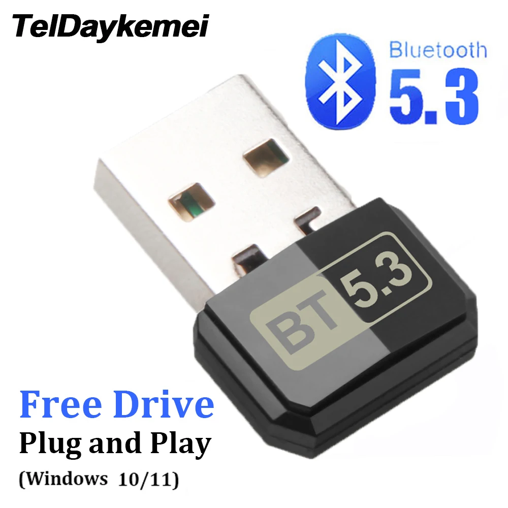 

USB-адаптер Bluetooth 5.3 для компьютера Windows 10/11