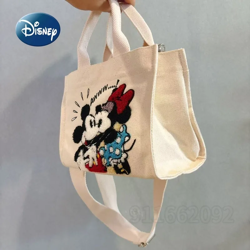 Disney Mickey New Mini Women's Handbag Cartoon Fashion Women's Mini Shoulder Bag Embroidery High Quality Casual Women's Bag