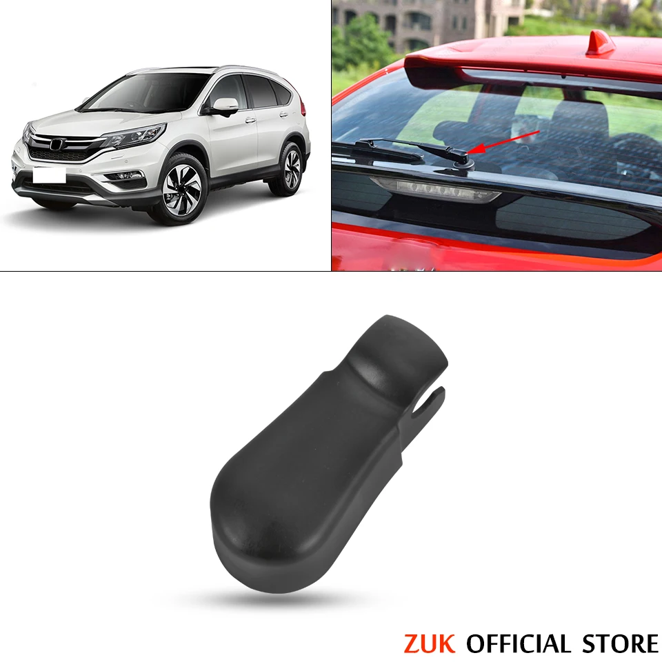 ZUK For Honda For CR-V 2012 2013 2014 2015 2016 Car Rear Tailgate Windshield Wiper Arms Cover Plastic Black 76721-T0A-003