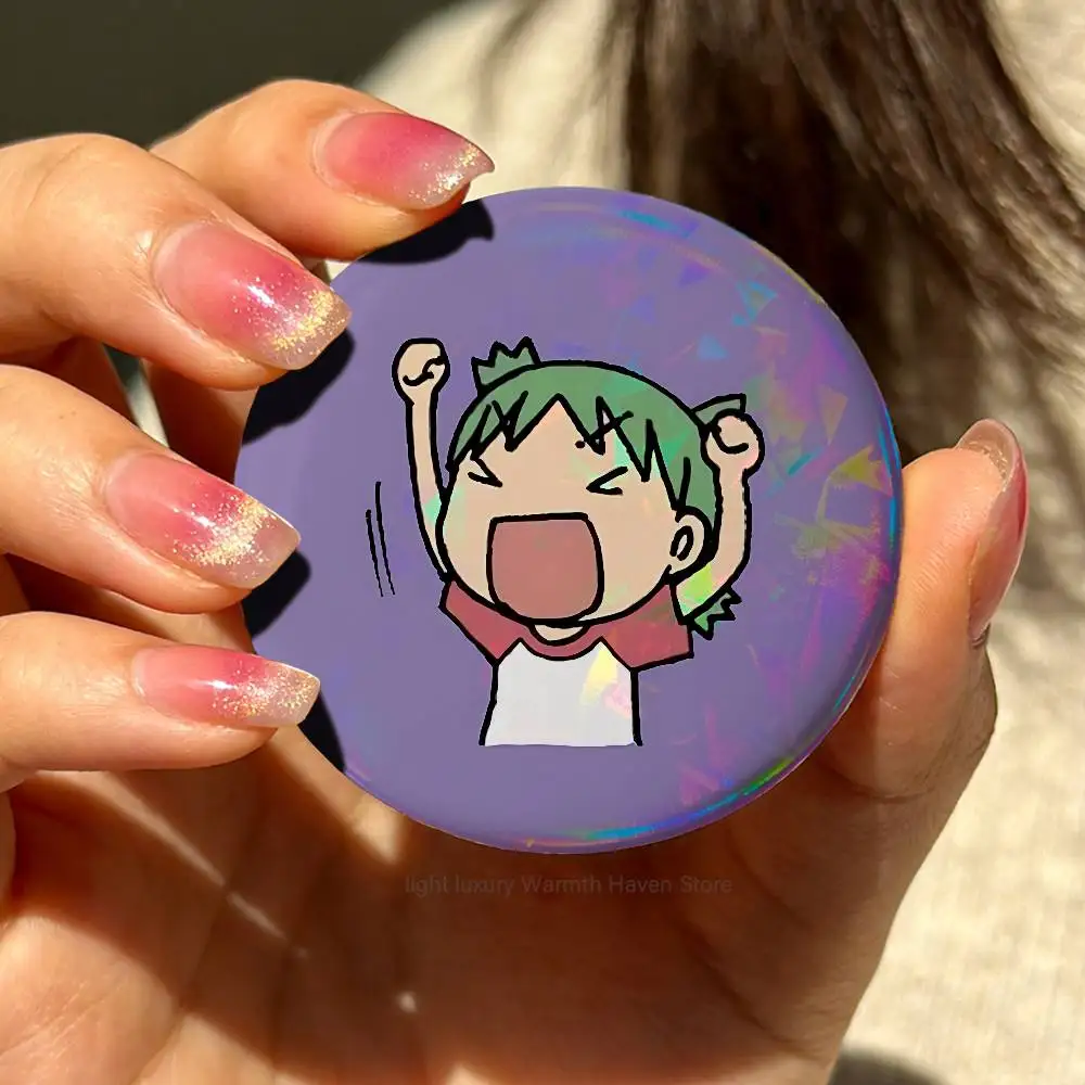 Y-Yotsuba Cute K-Koiwai Enamel Pin Tinplate Round Brooch Cosplay Nijigen Otaku Culture Badges 58mm