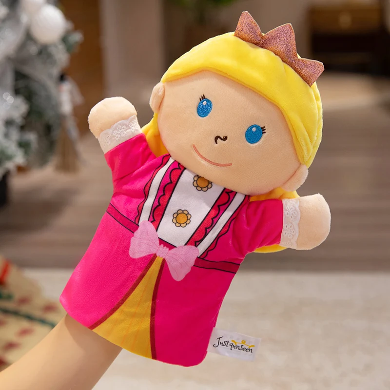 Bambola da fiaba per bambini, bambola da gioco di ruolo, bambola da dito, bambola giocattolo di peluche, re/reina/principessa/principessa/sorcia, giocattolo educativo