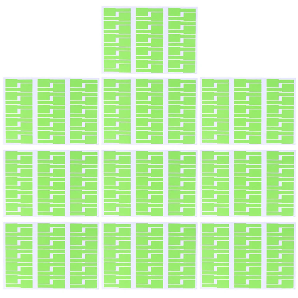 

10 Pcs Network Cable Label Sticker Identification Tags Computer Markers Green Stickers