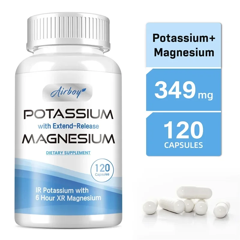 Potassium and Magnesium - Relieve Leg Cramps, Improve Muscle, Bone and Heart Health, and Promote Blood Circulation