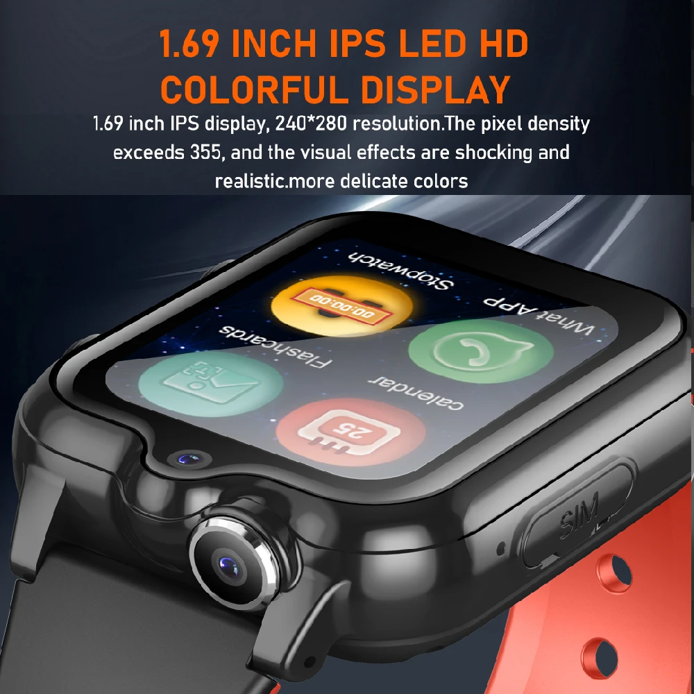 4G Kids Smart Watch GPS LBS WIFI Dual Camera Video Call SOS Child Smartwatch Monitor Tracker Location Phone Watch APP Download