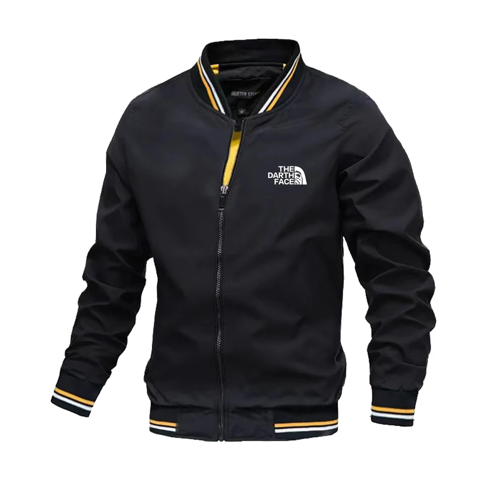 

Outdoor casual, fashionable, zipper printed, comfortable, UV-resistant, simple men's sportswear for spring and autumn