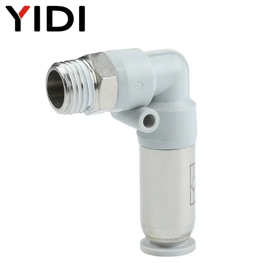 5/10 pcs 4mm 6mm Air Hose Fittings Pneumatic Check One Way Valve Quick Push in Connector Kit Tube 4 6 8 8mm 10mm - Male 1/4 1/2