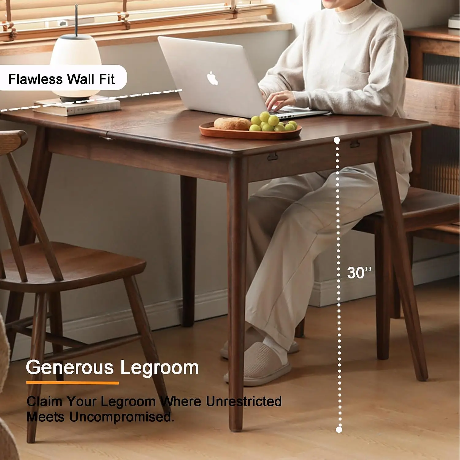 Extendable Dining Table 4-6 People 47