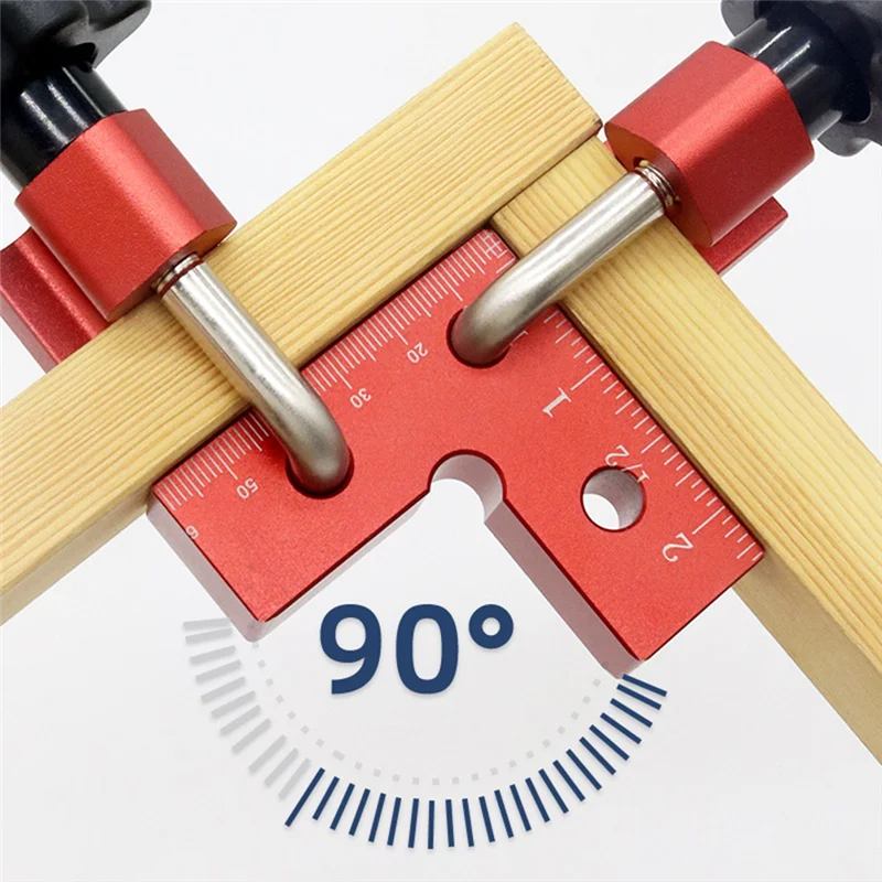 FAST-Mini 90 Degree Positioning Squares 2 Pack, Aluminium Alloy Clamping Squares For Woodworking, Clamping Assembly Squares