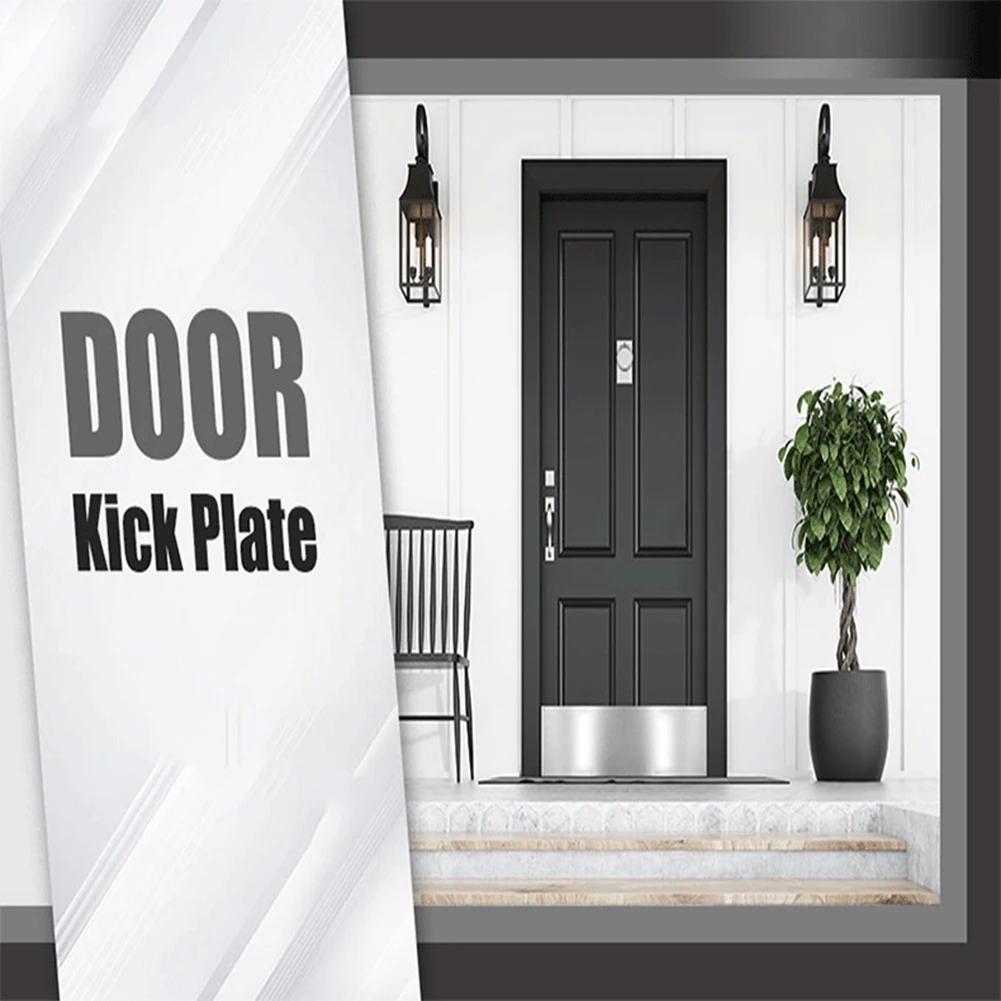 Bedroom Door Kicking Plate Easy Install Practical Door Protection Board For Indoors