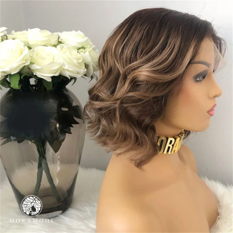 الرطب والمموج الدانتيل الباروكة الأمامية شعر بشري حقيقي الباروكات للنساء الشعر المنغولي 13x4 13x6 HD شعر مستعار دانتيل قصير بوب شعر مستعار غلويليس