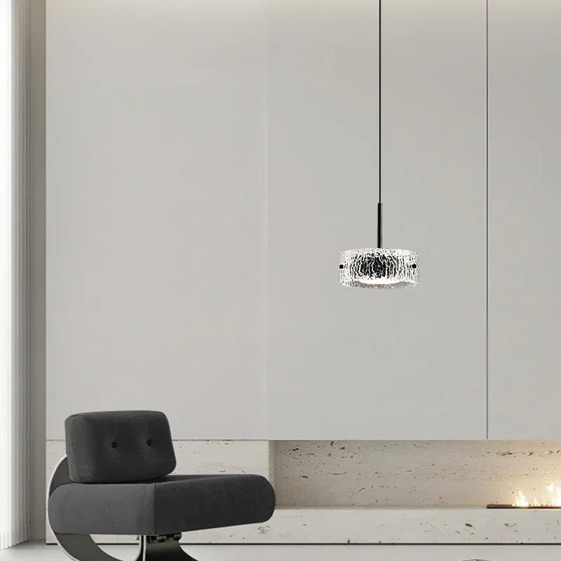 

SANDYHA Modern Circular Resin Pendant Light Kitchen Dining Table Living Room Bedroom Bedside Lamp Home Decor Lighting