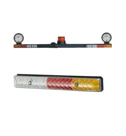 1.2m Truck Beacon Light Bar With Backup Alarm Ip67 Emergency Amber Car Roof Off Road Warning Mine Beacon Light Bar