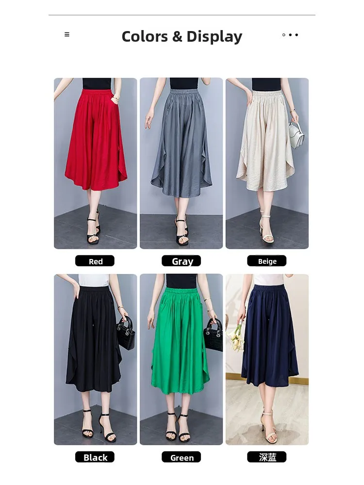 Neue Mid-Year Mom Dünne Seide Baumwolle Breite Bein Hosen Hohe Taille Drapierte Gefühl mit kets Koreanische Sle Casual hosen für Frauen