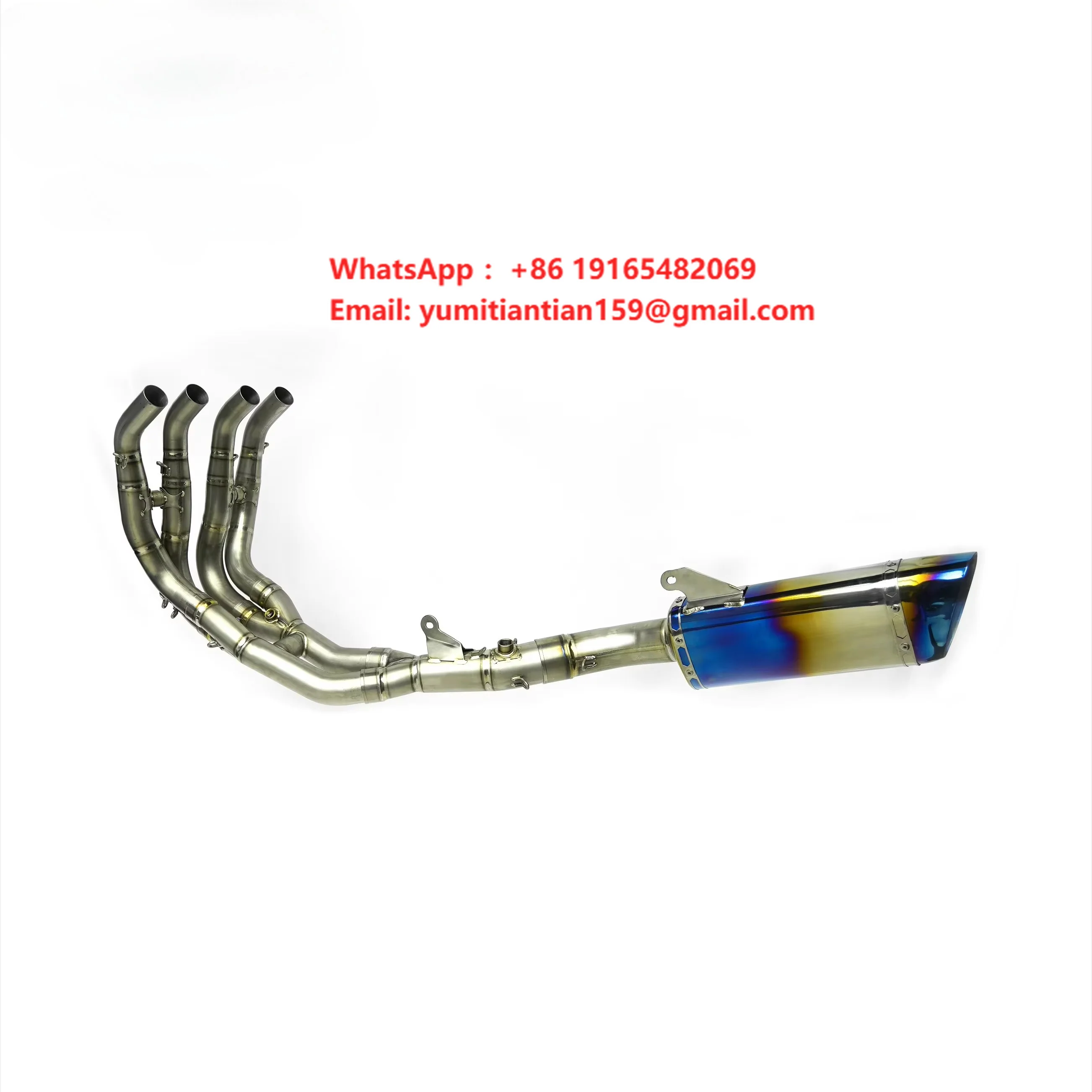 High Performance Racing Exhaust System Improved Titanium Alloy Motorcycle Exhaust Muffler for Yamaha R6 Model