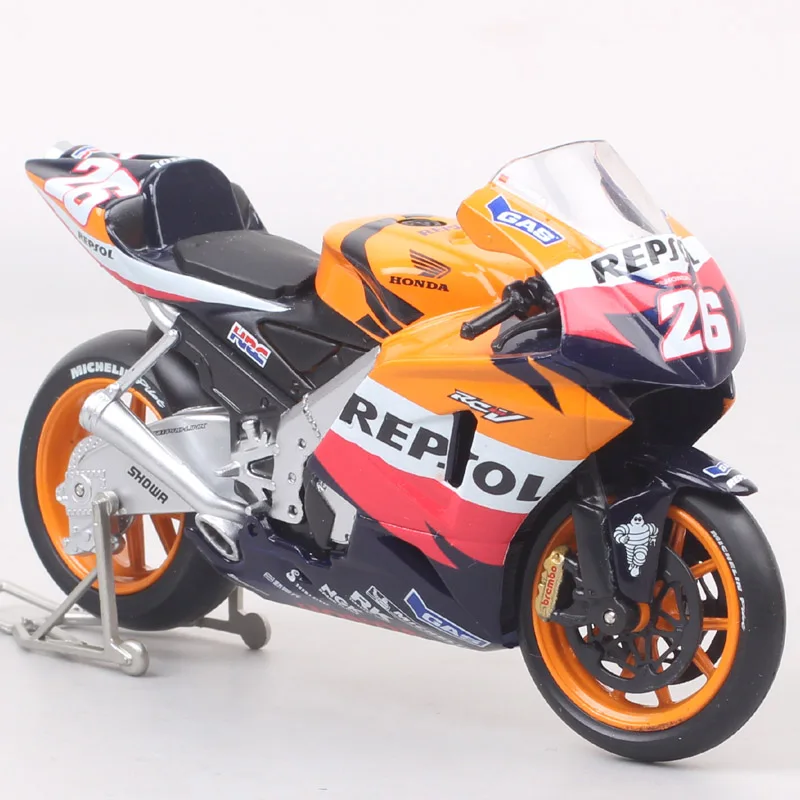 Guiloy 1/12 Skala Honda RC212V Repsol # 26 Dani Pedrosa 2006 Motocykl GP Model Wyścigowy Odlewane Figurki i Zabawki Prezent