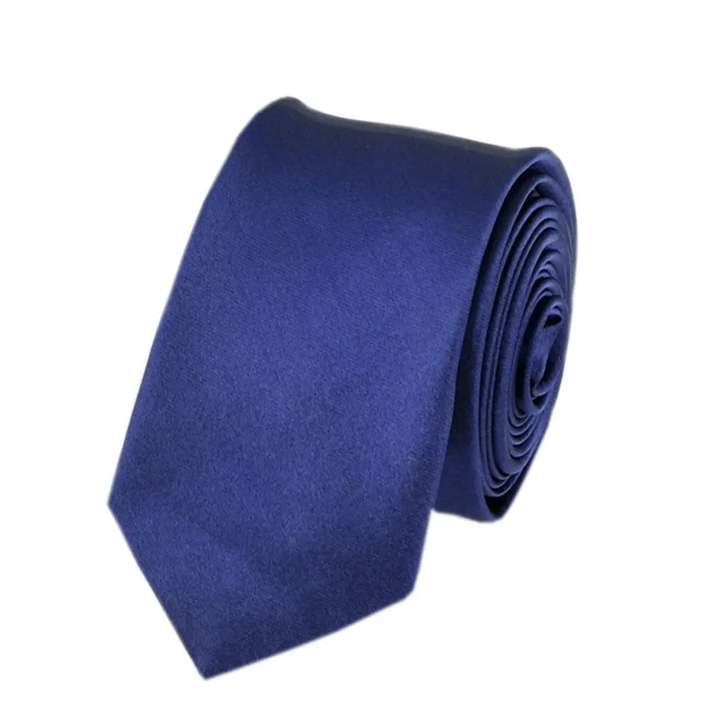 Plain High Quality Narrow Occasion Knot Party Contrast Slim Business Special Wedding Necktie Skinny Solid Color Men