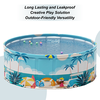 Fold Up Pool Foldable Wading Pool For Backyard Quick Setup Children Outdoor Fun Pets Bath Tub For Lawn Yard Patio Entertainment