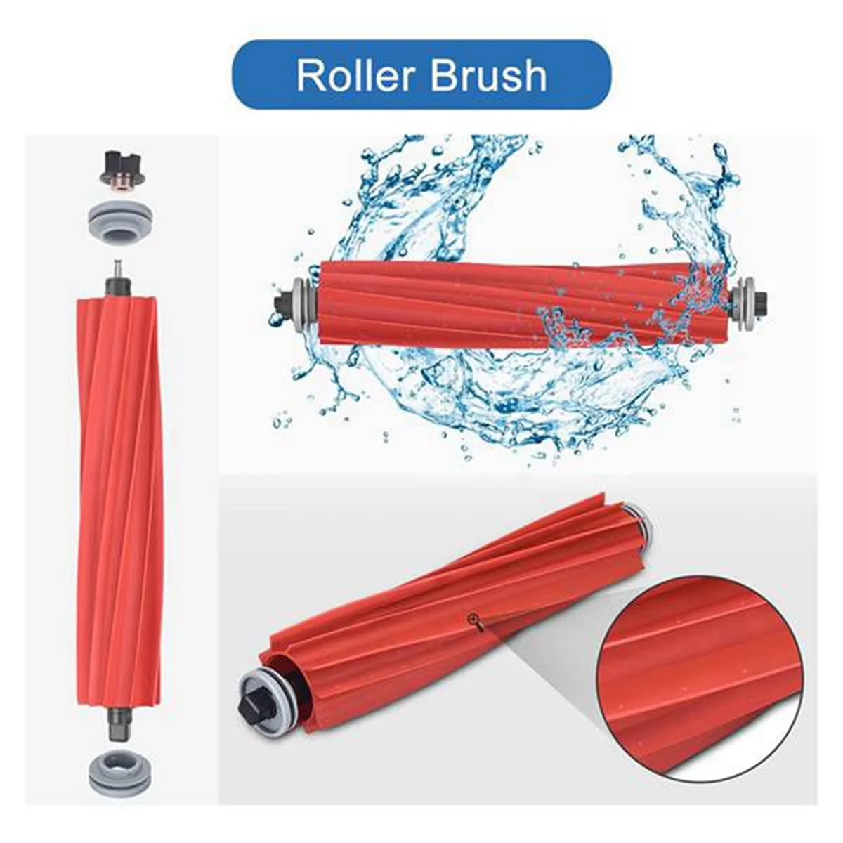 FNJK-For Xiaomi Roborock Q7 Max,Q7 Max+,Q7 Plus,T8 Hepa Filter جهاز آلي لتنظيف الأتربة أجزاء فرشاة جانبية رئيسية ممسحة قماش كيس لجميع الغبار