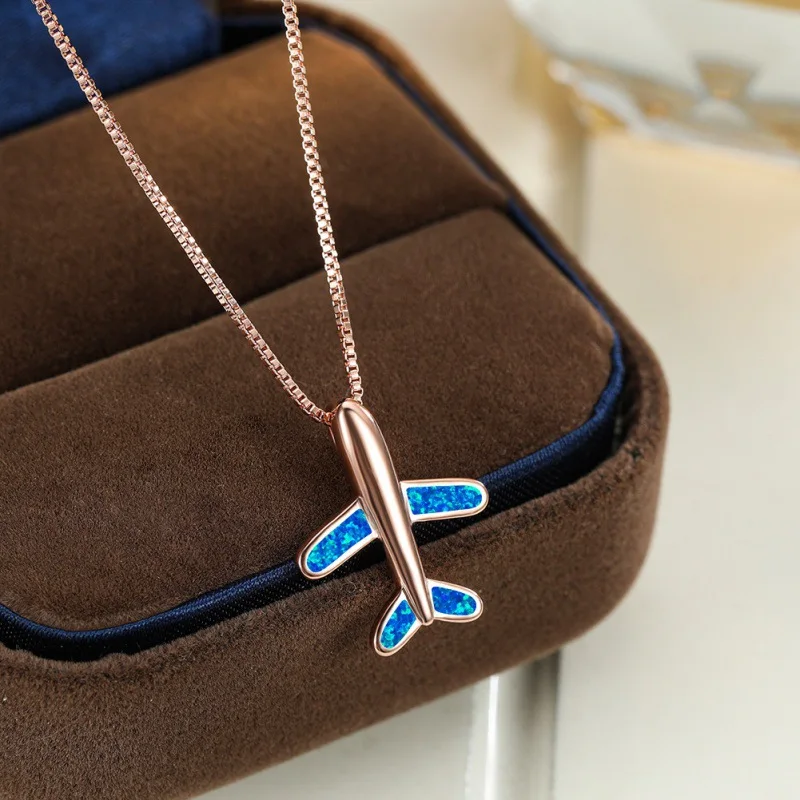 2026 New Fashionable New Product, Personalized Australian Treasure Airplane Necklace, Simple and Niche Design, Collarbone Chain
