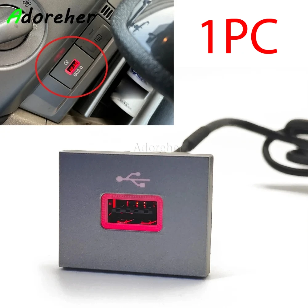 Silver Car USB Input Adapter Audio Radio u-disk flash Socket Interface Adapt Cable For Ford Focus 2 Mk2 2009-2011