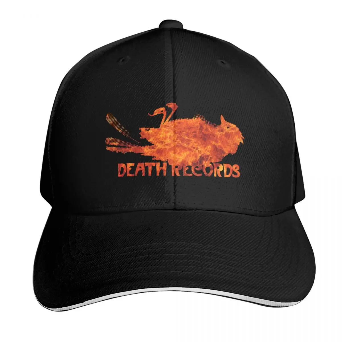 DEATH RECORDS Phantom of the Paradise FIRE Baseball Cap Quick Dry Performance Cotton Twill Breathable Contrast Two Tone Brim
