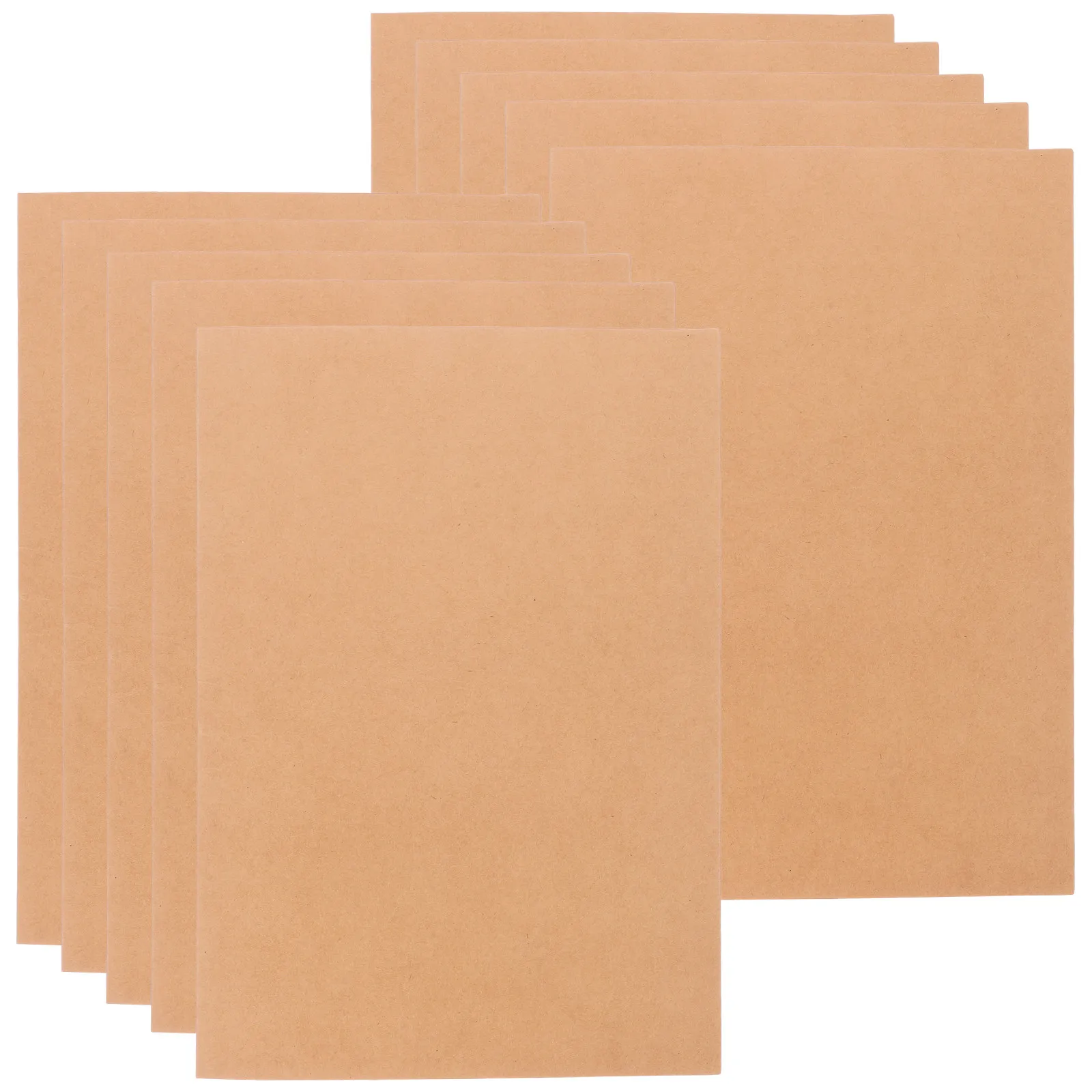 

10Pcs Paper File Folder Kraft Paper Documents Organizer Single Slot A4 File Organizer Home Office School Documents Holder