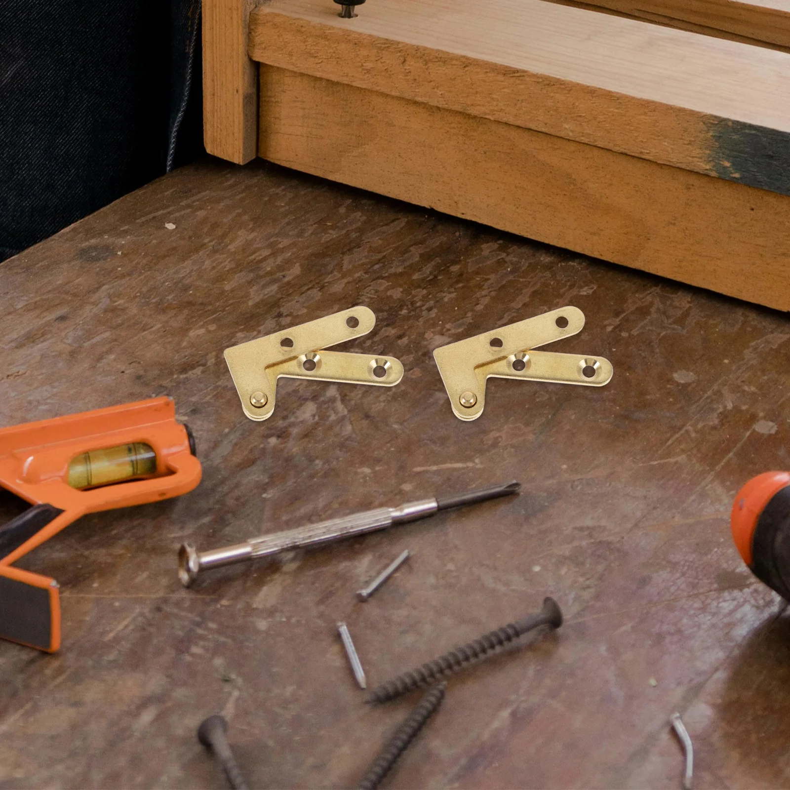 

8pcs Retro Redwood Door Pivot Hinges Copper Hidden Hinges For Wooden Doors Heavy Duty Swinging Hardware Lateral