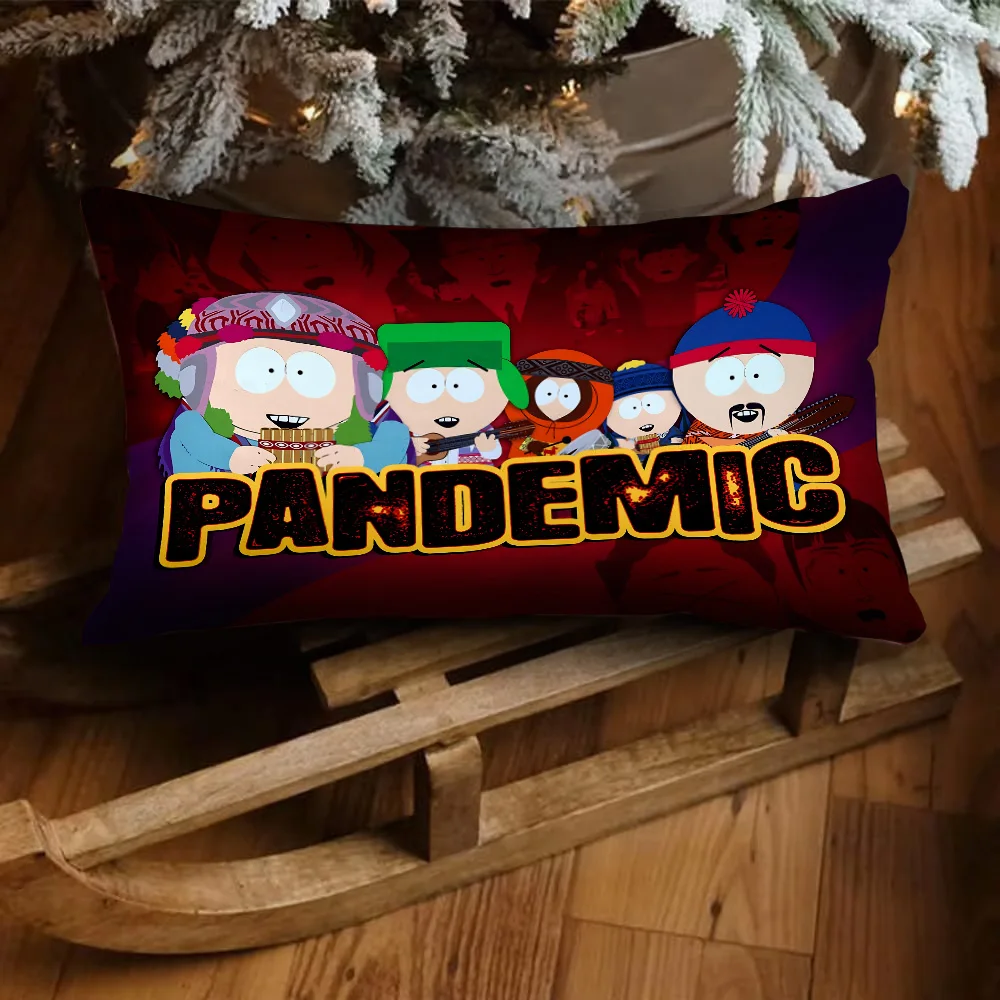 Double-sided Printing Rectangle Pillow Cartoon S-South P-Park Case Bedside Pillowcase Sofa Cushion Cover Room Home Decoration