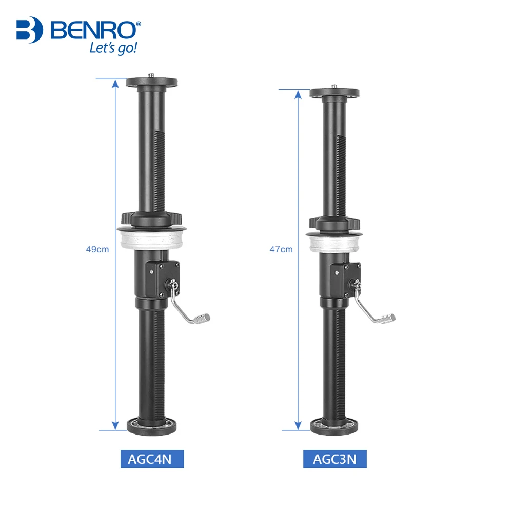 Benro AGC3N/AGC4N Geared Centre Column For 75/100mm Bowl Lens DSLR Camera Tripod C3770TN/C3780TN/C4770TN/C4780TN/C5790TN