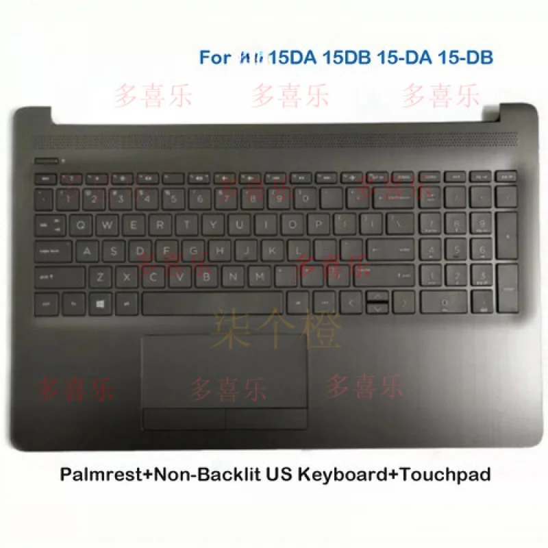 

WW New Palmrest Keyboard Touchpad For HP 15-DA 15-DB 15DA Laptop L20386-001 Gray