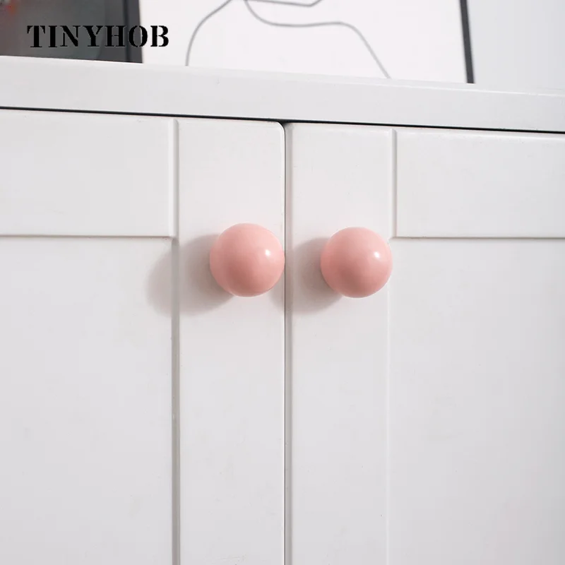 Manopole e maniglie con maniglia a sfera in ceramica rosa, pomelli e maniglie per porte, per armadietti, armadietti da cucina, cassetti, decorazioni