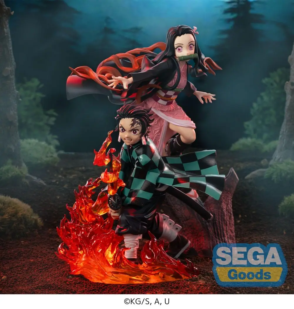 W magazynie oryginalny SEGA Xross Link Demon Slayer Kamado Nezuko pcv Anime rysunek figurki zabawki modele