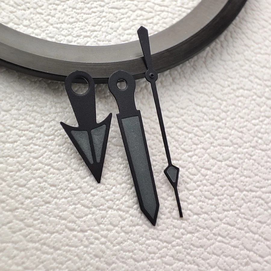 NH35 มือสีเขียวส่องสว่างสีดําน้ํามันสามเหลี่ยมมือนาฬิกาอุปกรณ์เสริม A149 สําหรับ NH34 NH36 NH38 NH70 4R 7S การเคลื่อนไหว