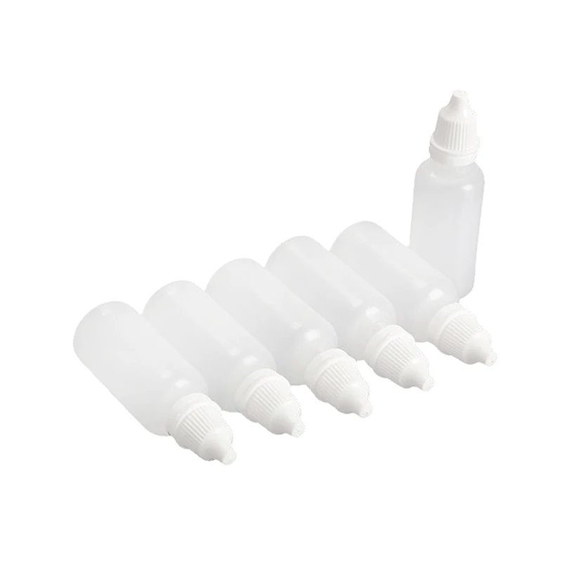 TKOH-50Pcs زجاجات قطارة بلاستيكية فارغة قابلة للعصر (20 مل)