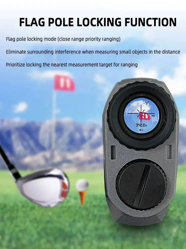 ARTBULL Golf Telescope Range Finder 650m 1000m Precyzyjne blokowanie wysokości i kąta Pomiar flagi Korekcja rampy 1 szt