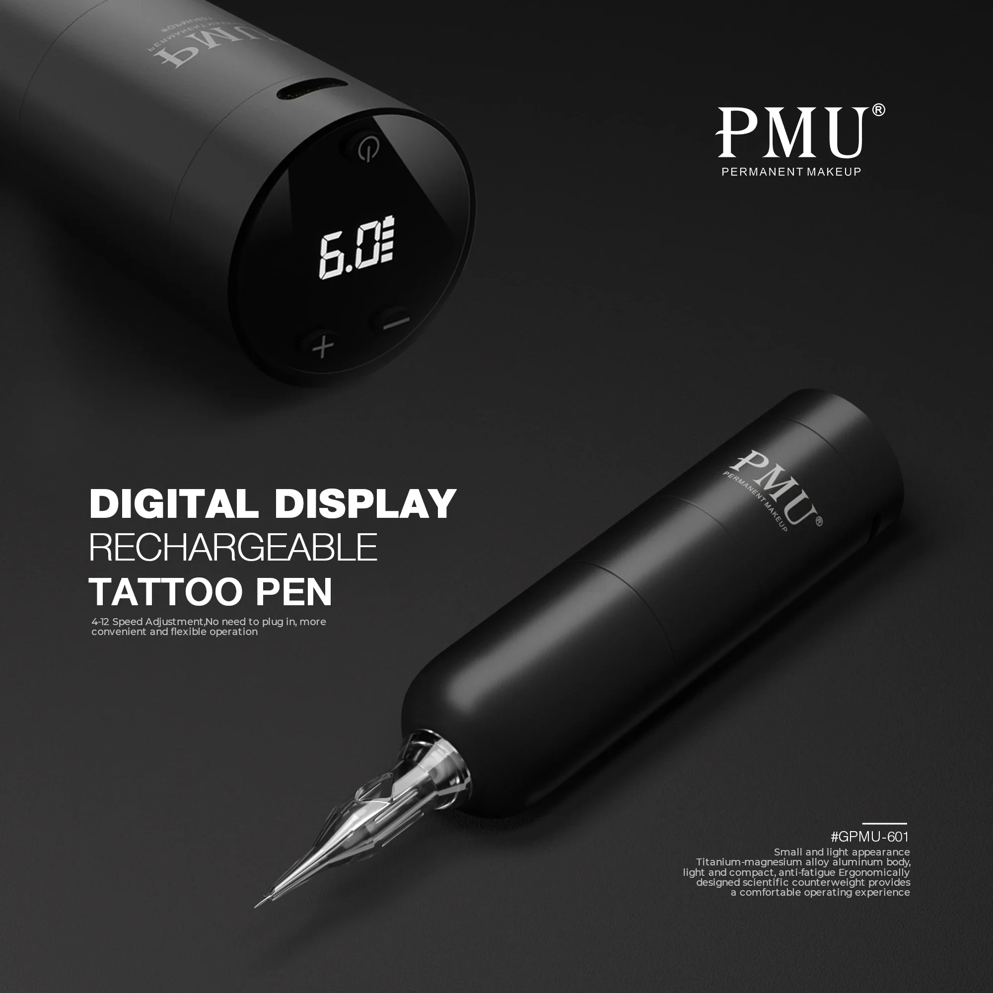 PMU Wireless Multi-function Professional Permanent Makeup & Art Tattoo Machine Kits  with Built-in Battery