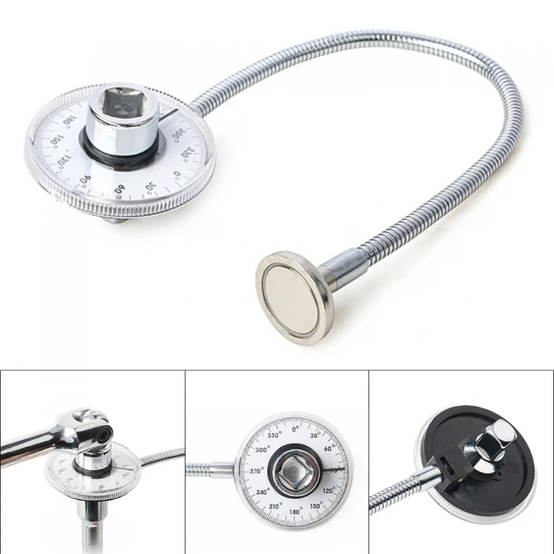 

1/2 Inch Drive Torque Angle Gauge Wrench 360 Degree Rotation Stainless Steel Torsion Measurer Hand Tool Automotive Meter Tools