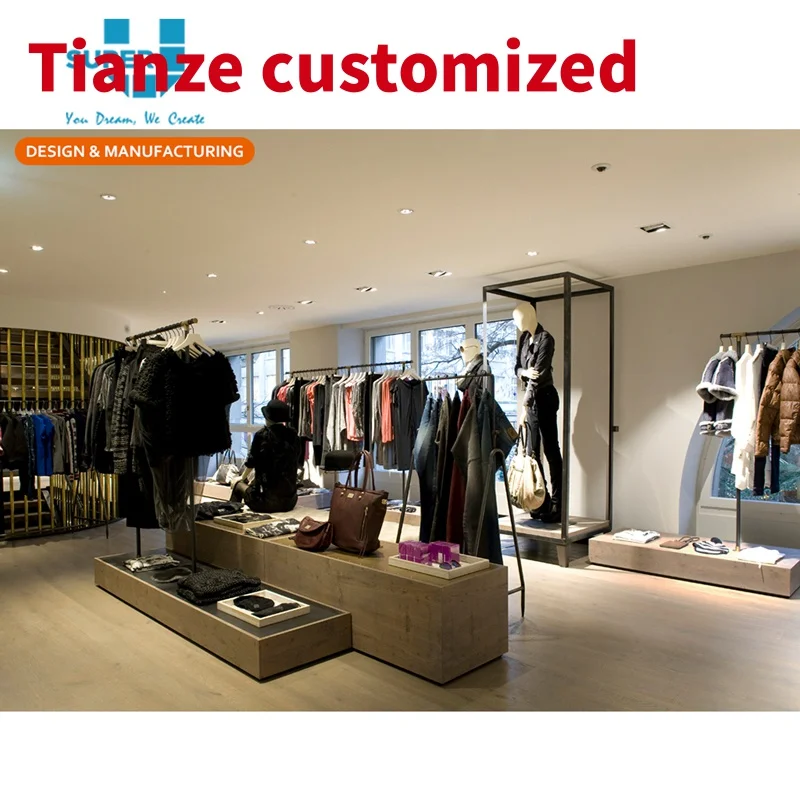 

(customized)New Modern Clothing Retail Store Furniture Women Decoration