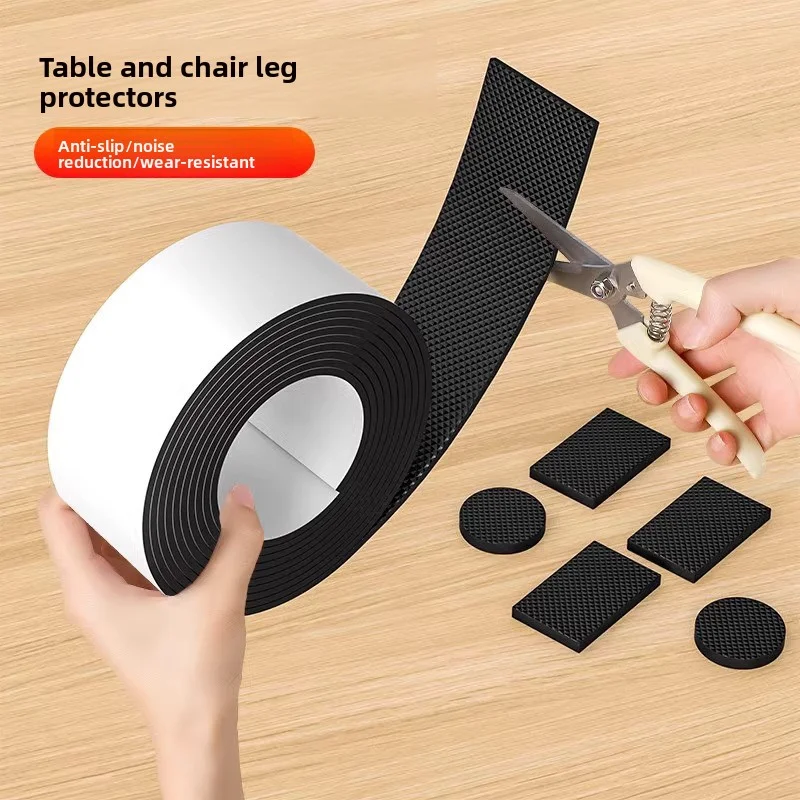 Thicken Non Slip Furniture Pads Self Adhesive Rubber Mute Mats Table Chair Foot Protection Pad Bumper Anti-Slip Pad DIY Shape view 3