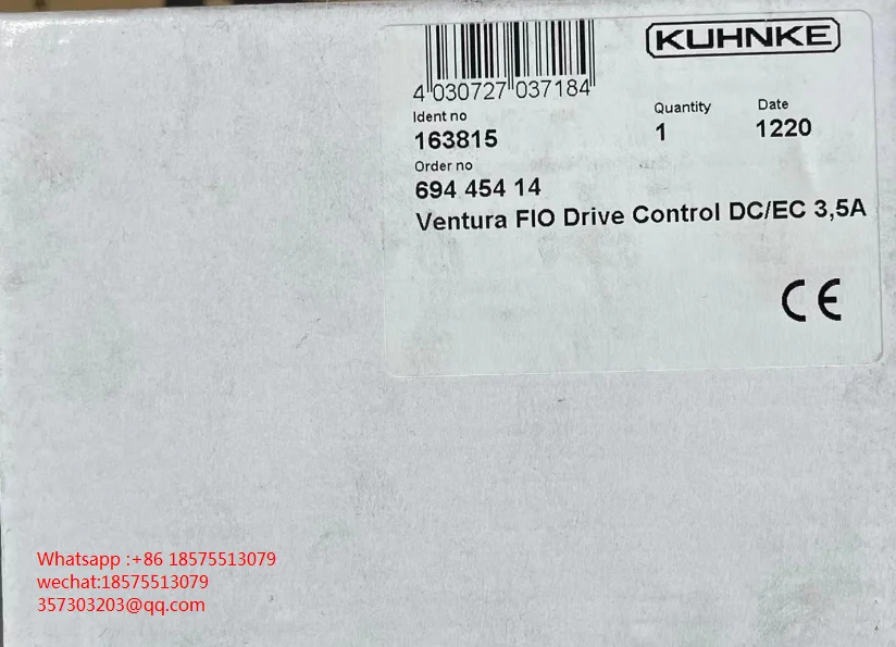 For KUHNKE 69445414 Ventura FIO Control Module 163815 New 1 Piece