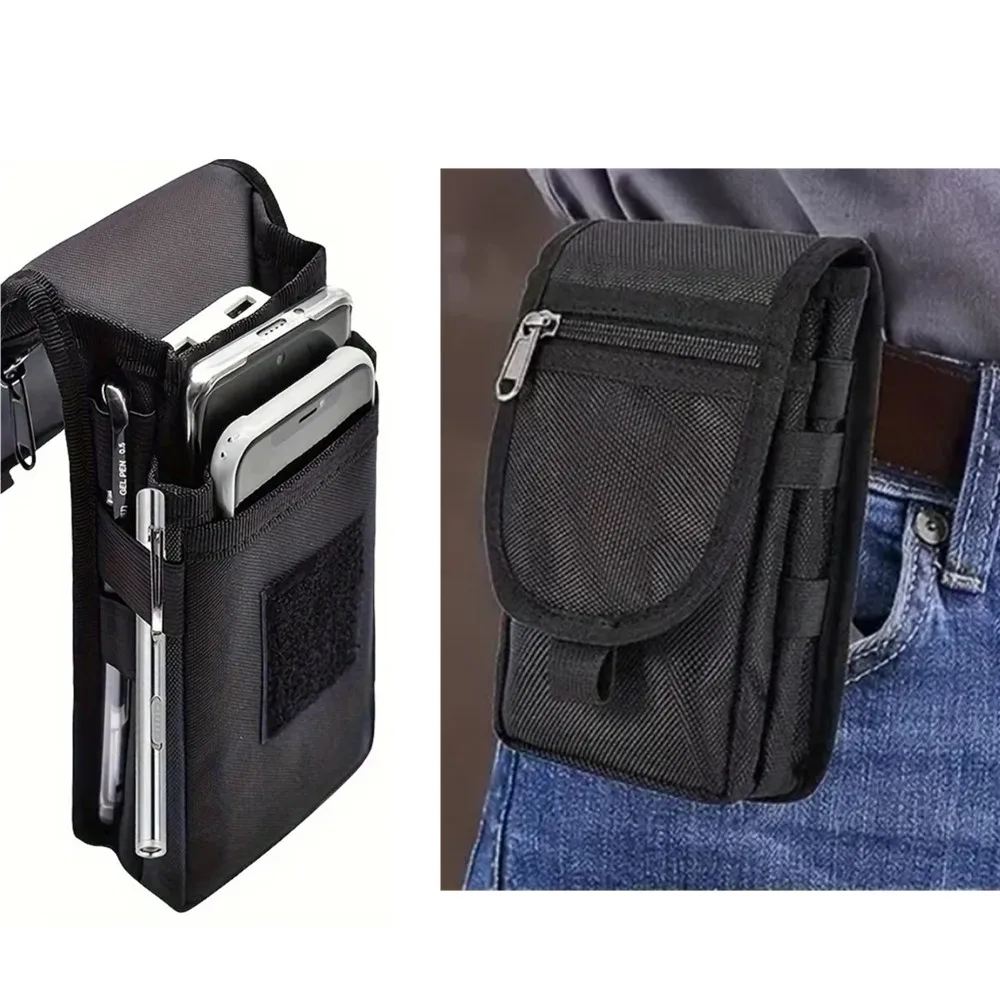 

6.3 Inch Flip Top Waist Bag Mobile Phone Pouch with Pen Holder Casual Multipurpose Pack for Men Women Outdoor Travel Essentials