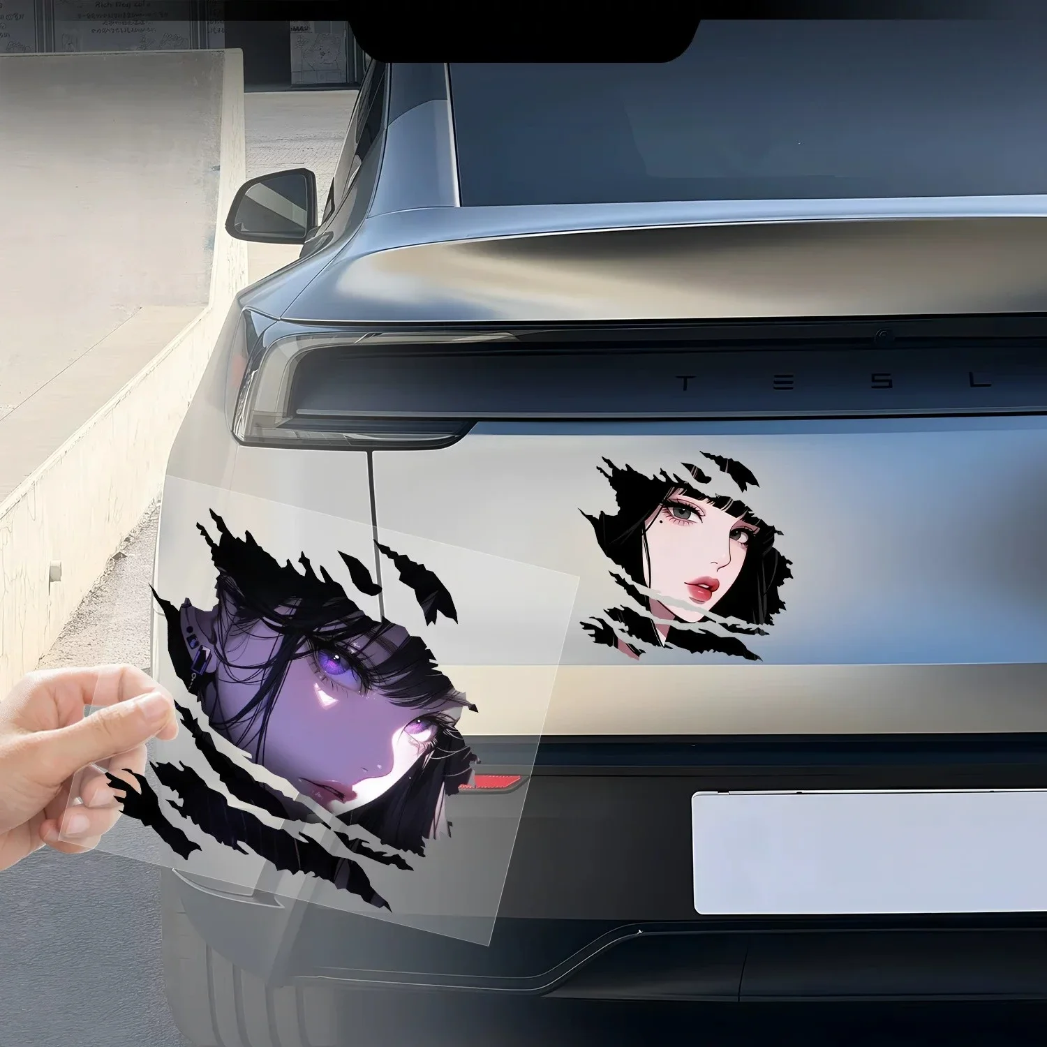 Anime Girl Car Sticker Creative Sexy Style Original Vinyl Decal Waterproof for Car Body Window Personalized Auto Decor