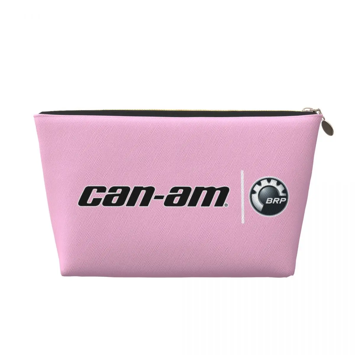 Custom Motorcycle BRP Can-Am Print Toiletry Bag for Women Makeup Cosmetic Organizer Ladies Beauty Storage Dopp Kit Case