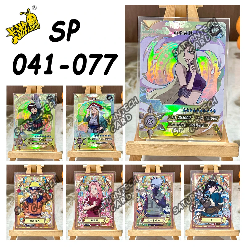 KAYOU Naruto SP Card 41-77 Series Anime Tsunade Jiraiya Minato Senju Hashirama Collection Card Christmas Boy Toys Gift