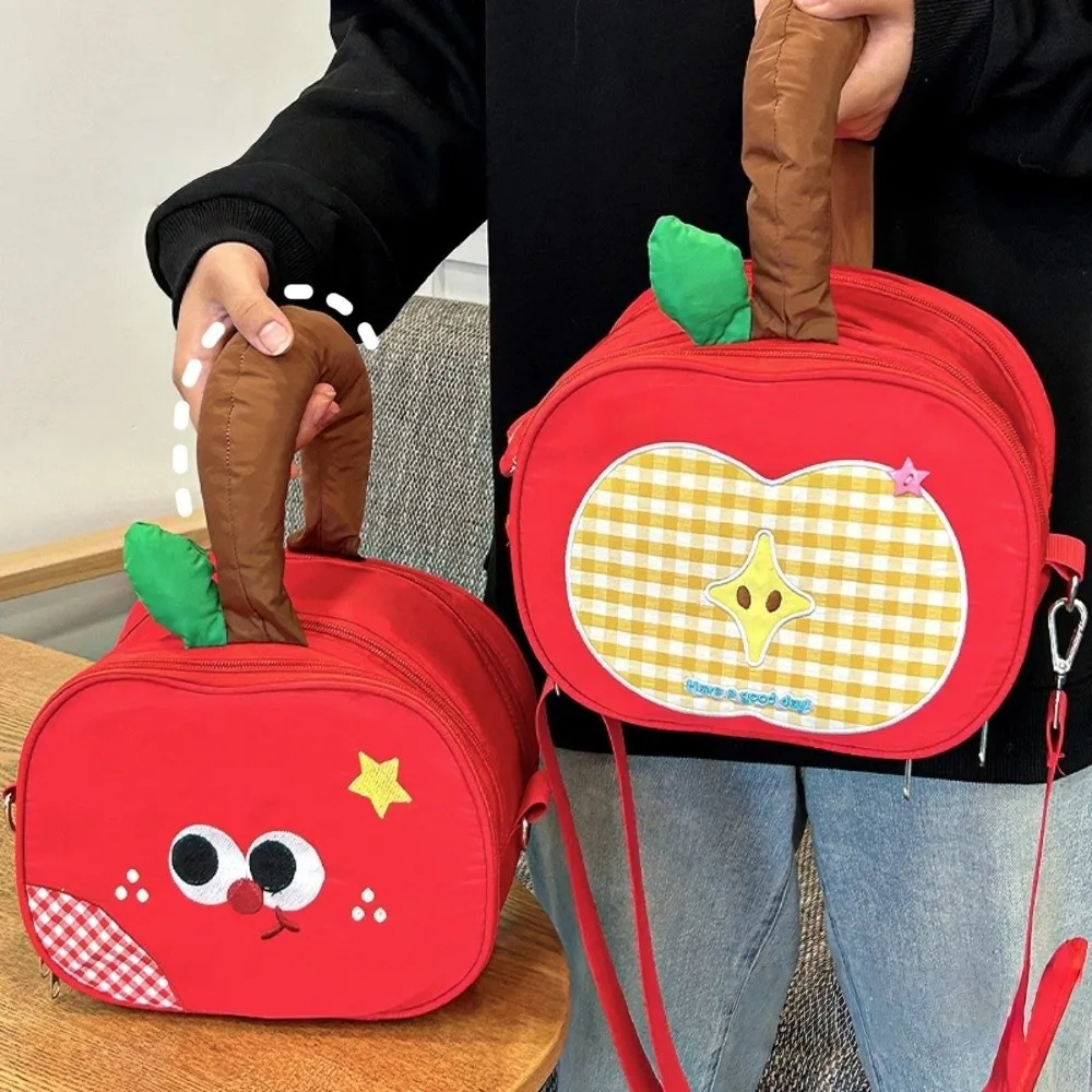 

Storage Fruit Plaid Makeup Bag Handle Large Capacity Waterproof Camera Bag Portable Multifunctional Travel Cosmetic Container