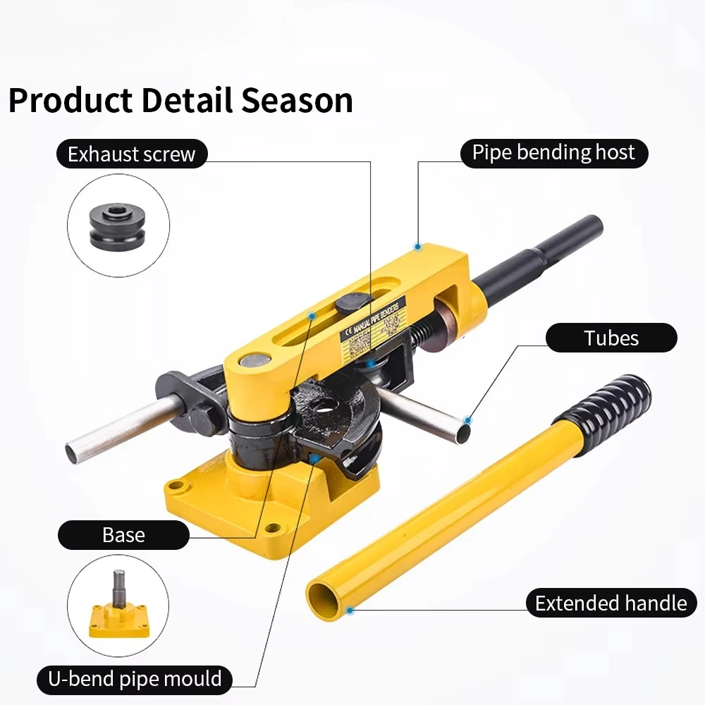 Многофункциональный SWG-25 портативный ручной металлический гидравлический набор инструментов для гибки медных труб из нержавеющей стали